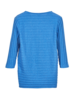 Shirt-Langarm-Wickeloptik, 49 blau mélange