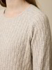 Pullover aus Bio-Baumwolle und Wolle, sand melange
