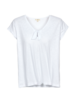 Shirt-Kurzarm mit Knoten, 11 weiss