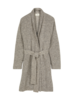  Strickmantel aus Alpakawolle und Bio-Baumwolle, 18 strick steingrau