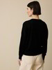 Strickjacke aus Bio-Wolle, schwarz