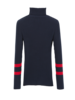 Strick Rollkragen-Pullover, dunkelblau, Rückseite