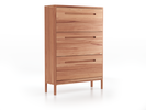 Schuhschrank Tenso, 3 Klappen, Kernbuche