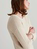 Pullover-Fischgratmuster, offwhite