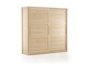 Kleiderschrank Kurido 2-türig, B 243,6x H 230x T 66,3 cm, breite Türen, Holz, Esche