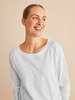 Shirt Langarm Flamme, weiss