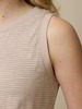Top aus Bio-Baumwolle, camelie/taupe ringel