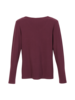 Ripp-Langarmshirt, Brombeere