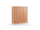  Kleiderschrank Tenso, 3-türig, Holz, Kernbuche