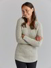 Pullover Rippenmuster, natur melange