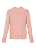 Pullover mit Zopfmuster Sorbet