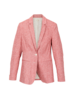 Blazer-Leinenstretch-meliert, leinen rot meliert