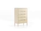 Highboard Tenso, Breite 70.2, 5 Laden, Esche