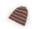 Strick Mütze, 3-farbiger ringel