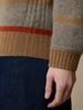 Pullover aus Yakwolle, Kamelhaar und Wolle, yak/kamel ringel