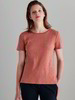 Shirt-Kurzarm, 76 ringel ziegel