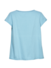 Schlafshirt-Kurzarm, hellblau