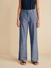 Hose weites Bein, denim chambray