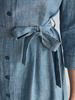 Kleid, denim chambray