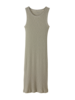 Kleid Rippe, ringel-rippe natur/zypresse