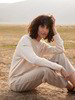 Pullover, weizen & Wollhose, kiesel