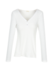 Shirt Langarm Weiß Vorderansicht