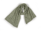Strickschal aus Alpakawolle und Baumwolle, salbei