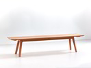 Holzbank Mirato ohne Rückenlehne, Buche, L 240 x T 46 x H 48 cm