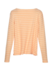 Shirt-Langarm-Ringel, ringel offwhite/orange