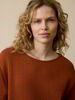 Sweatshirt aus Bio-Baumwolle, kastanie
