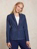 Blazer-Denim, mittelblau denim