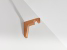 Halterung Listello, für Vorhangstange rund, 1-läufig, Buche