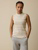 Top aus Bio Baumwolle, camel/offwhite ringel rippe