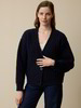Strickjacke aus Bio-Wolle, dunkelblau