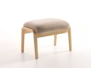 Hocker Ketil, Wollstoff Elverum Haselnuss, Esche