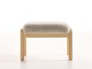 Hocker Ketil, Wollstoff Tano Natur Hell, Esche
