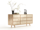 Sideboard Tesoro mit 9 Laden, Zirbe