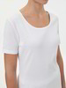 Schlafshirt Kurzarm aus Bio-Baumwolle, 11 weiß