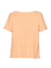 Shirt-Kurzarm-Ringel, ringel offwhite/orange