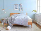 Das Bett Altro mit Flügelbetthaupt