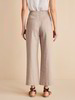 Hose Culotte, leinen streifen dinkel