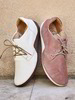 Leder Sneaker in daune & rose