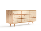 Sideboard Tesoro mit 9 Laden, Zirbe