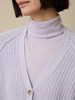 Strickjacke aus Alpakawolle, flieder