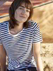 T-Shirt ringel in blau/weiß