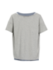Shirt-Yoga 2in1, taubenblau