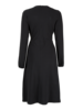 Kleid-Jersey-Wickeloptik, schwarz