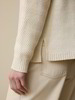 Pullover aus Bio-Baumwolle und Wolle, natur