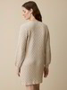 Strickkleid aus Bio-Baumwolle und Wolle, sand melange