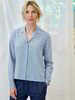 Bluse-Reverskragen, druck florine & Hose-Joggpants, dark denim